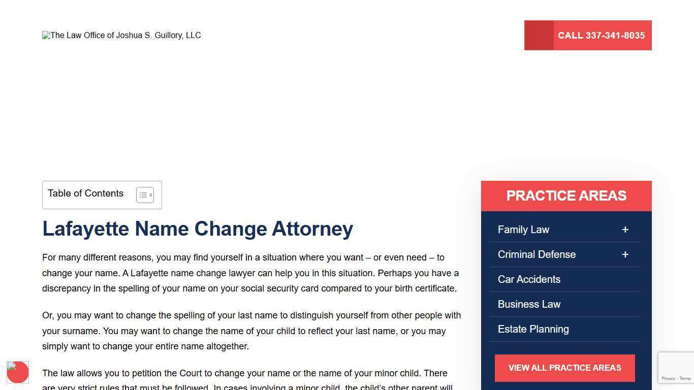 Lafayette Name Change Lawyer - Change Your Name in LA